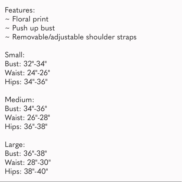 🚨 1 left! Structured floral one piece bathing suit new size small - Picture 7 of 7